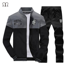 Load image into Gallery viewer, 2019 Spring Set Men New Sportswear Autumn Suit Clothes Tracksuits Male Zipper Sweatshirts +Sweatpants Mens Sporting Track Suits