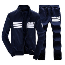 Load image into Gallery viewer, 2019 Spring Set Men New Sportswear Autumn Suit Clothes Tracksuits Male Zipper Sweatshirts +Sweatpants Mens Sporting Track Suits
